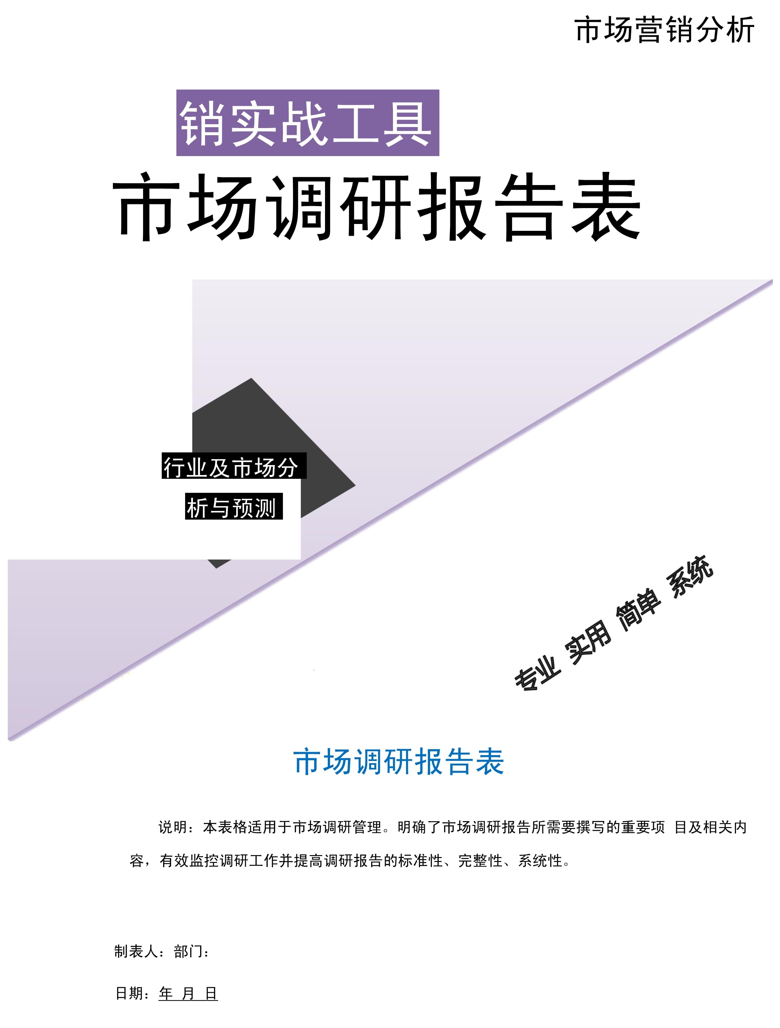 市場(chǎng)調(diào)研報(bào)告的撰寫指南與核心要素